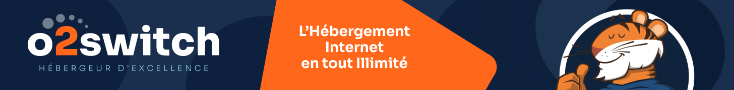 L'hébergeur d'excellence o2switch (lien sponsorisé)